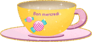 Gif animé Bon mercredi tasse